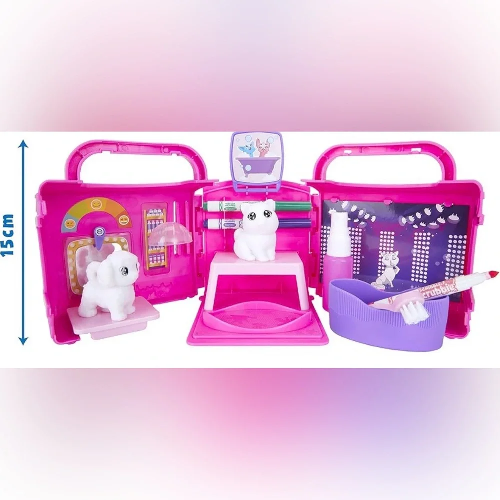 Crayola scribble & scrub pet salon w/ 3 pets (RETIRED)